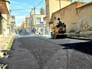 تداوم نهضت بهسازی معابر در شمال‌غرب تبریز؛ توزیع ۹۲۰ تن آسفالت طی یک هفته گذشته