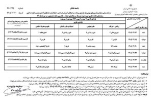 اعلام برنامه زمان‌بندی برگزاری آزمون‌های نهایی تیر و مرداد ۱۴۰۵
