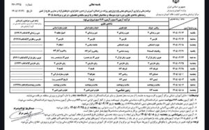 اعلام برنامه زمان‌بندی برگزاری آزمون‌های نهایی تیر و مرداد ۱۴۰۵