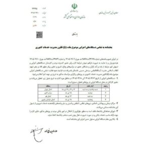 بخشنامه تعطیلات هفته آینده ابلاغ شد