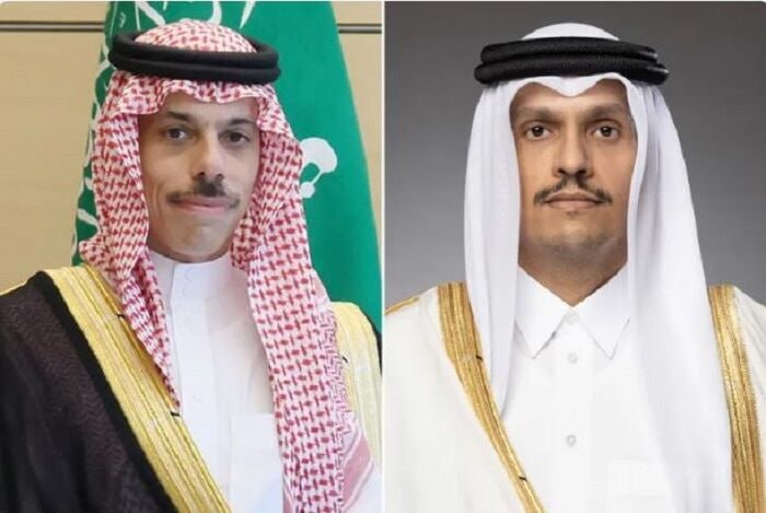 قطر و عربستان بر ضرورت گفت‌وگو برای مهار تنش در منطقه تأکید کردند